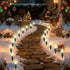 Christmas Pathway Lights Outdoor, 38Ft Outdoor Xmas Decorations String Lights with 25