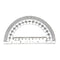 hand2mind Clear Plastic Student Math Protractor Set, Pack of 100 for Classroom