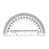 hand2mind Clear Plastic Student Math Protractor Set, Pack of 100 for Classroom