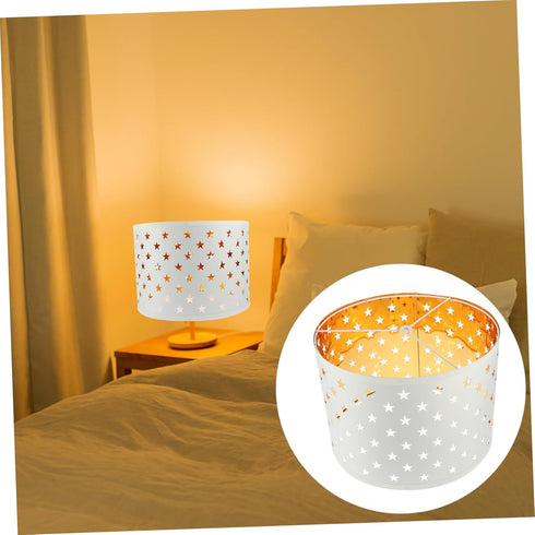 Lurrose Lamp Shade for Floor and Table Lamps Soft Fabric Cover Easy to Install Decorative Lighting for Bedroom Study