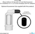 Water Softener Air Gap with 1/2-inch Barb Connector for Installation on 1-1/2-inch Standpipe with PVC Trap Adapters