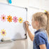 Whaline 36Pcs Boho Retro Daisy Flower Sticky Notes, 9 Designs, Colorful Self-Stick Notepads for School Office