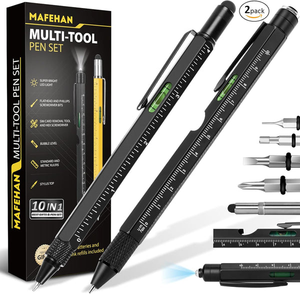 Father's Day Gifts from Daughter Son Wife - 9 in 1 Multitool Pen, Unique Gifts for Men Who Have Everything