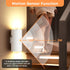 16 Motion Sensor Wall Light, RGB LED Wall Light with Remote Control, Colors Brightness Adjustable, Wall Sconces Battery
