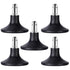 Bell Glides Replacement Swivel Caster Wheels, Adjustable Low Profile Stool with Fixed Stationary Castors, 5pcs with