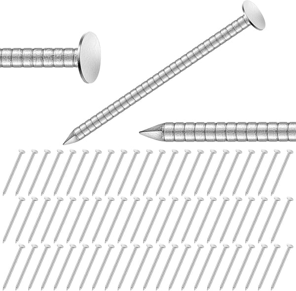 2 Pounds Box of 1-1/2 Inch Siding Nails, 304 Stainless Steel Roofing Nails for Wall and Hardware