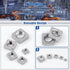 Glarks 90pcs Set M3 M4 M5 M6 M8 304 Square Nut Stainless Steel Square Thin Nut Square Machine Screws Nut Metric Coarse