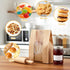 Yuanan 150PCS Window,14" 8.3" 3.5" 30 Bakery Bags with X X Cookie Bags Bread for Homemade Bread, Sourdough Breads Paper