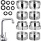 OSALADI Faucet Adapter Kit, Brass Faucet Adapter for Sink Male/Female to Hose Adapter, 8pcs, 4 Sizes