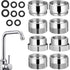 OSALADI Faucet Adapter Kit, Brass Faucet Adapter for Sink Male/Female to Hose Adapter, 8pcs, 4 Sizes