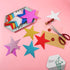 Gejoy 80 Pieces Glitter Star Cutouts, 6 Inches Length Paper Star Confetti for Classroom Wall Party Decoration
