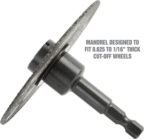 OEMTOOLS 26528 10 Piece Cut Off Wheel Set with Mandrel, Premium Metal Cutting Wheels