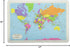 Painless Learning Large Educational Placemats Sets USA Map and World Map Non Slip Washable