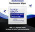 HandyClean Thermometer Cleaning Wipes, 70% Isopropyl Alcohol, 1000 ct Individually Wrapped Probe Wipes