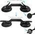 FCHO (2 Pack) Glass Suction Cups Heavy Duty Aluminum Handle Holder Hooks to Lift Large Glass/Moving/Pad