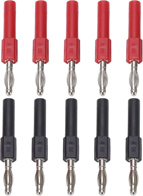 5Set J.20012 Banana Plug Connector, 4mm Male to 2mm Female Adapter for Multimeter