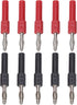 5Set J.20012 Banana Plug Connector, 4mm Male to 2mm Female Adapter for Multimeter