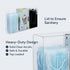 Triple Hygiene Dispenser Station with Lid - Multifunctional Tabletop or Wall Glove Holder with 3 Compartments