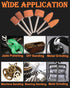 60 Pack Set 1/8" 2 3 Grinding Stone Shank, Sanding Drill Bit for Rotary Tool Flap Wheel for Grinding, Polishing