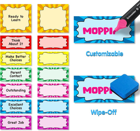 Student Behavior Clip Chart - Classroom Management Kids Reward Pocket Chart, Behavior Bulletin Board for Preschool