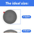 Door Knob Wall Shield, Rubber Wall Protector Plate, Door Handle Bumper, 2 inches, Gray
