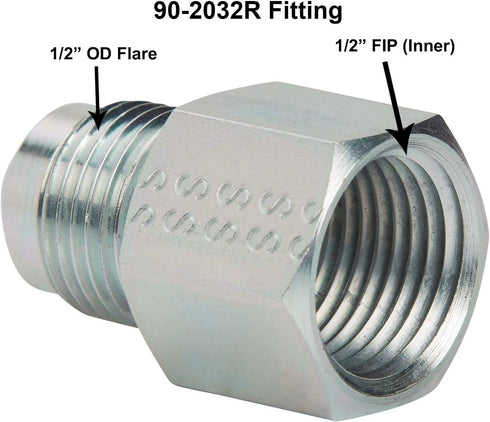 Dormont Safety-Shield 20C-S0314-48B Coated Stainless Steel Standard Gas Appliance Connector - 48 Inches