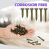 Swpeet 300Pcs 1 Inch Steel Roofing Felt Lacquered Nails, Used to Fasten Roofing Felt, Asphalt Shingles, Insulation Board