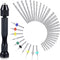 57 Pieces Hand Drill Bits Set, Pin Vise Hand Drill, 46 Micro Twist Drill Bits, 10 PCB Mini Drill Bits