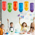 Qyeahkj 6 10 4Inch Pcs Crayon Hanging Paper Lanterns Party Decorations x Colorful Crayon Classroom Paper Lanterns
