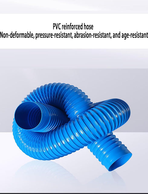 Generic 1Meter 30-100mm 3.2cm) Industrial Dust Suction Pipe Blue PVC Plastic Flexible Hose Dust Removal Pipe Soft