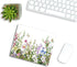 Border with Herbs and Wild Flowers Mouse Pad, Non-Slip Rubber Base for Computers, 9.5"x7.9"x0.12" Inch
