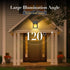 2-Pack 8.2" 3 H Outdoor Solar Powered Wall Sconce Lights Dawn to Dusk Motion Sensor Lighting Modes for Porch Garage
