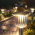 Super Bright Solar Outdoor Lights for Pathway Powered 2 Pack,Adjustable Warm&Cool White,Waterproof