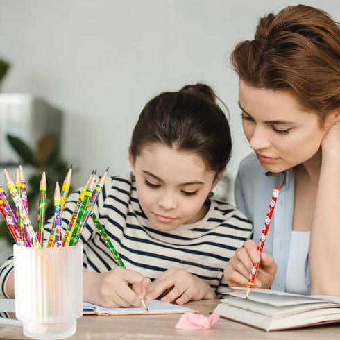 Fancy Land Happy Birthday Pencils, 50PCS Wooden Pencils with Eraser, Classroom Teacher Award for Kids