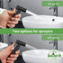KescherAb Handheld Toilet Bidet Sprayer for Toilet, Adjustable Water Pressure Control with Complete Bidet Spray Hoses