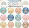 Boho Affirmation Station Bulletin Board Set, Rainbow Classroom Decor with Positive Mirror Growth Mindset Posters