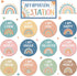 Boho Affirmation Station Bulletin Board Set, Rainbow Classroom Decor with Positive Mirror Growth Mindset Posters