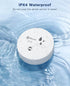 Geevon 4 Pack 100dB Water Leak Detectors, Water Sensor Alarms Flood Detector for Basements, Bathrooms, Laundry Rooms