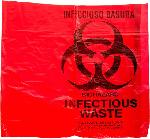 (25 (50 Oakridge OSHA Approved Biohazard Safety Bags Gallon) Bags) - Professional Grade