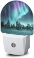 Gearsly Aurora Forest Night Light - LED Wall Sconce for Bedroom, Bathroom, Hallway,