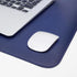 Leather Desk Pad Protector, Large Non-Slip Office Desk Mat with Natural Cork & PU Leather, Blue (47in*23.7in)