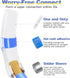 180PCS Waterproof Solder Seal Wire Connectors, Heat Shrink Solder Connectors for Insulated Electrical Wiring
