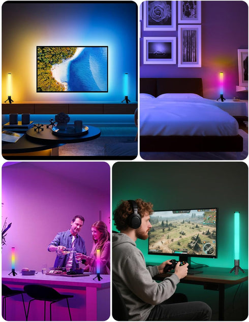 360 16 3 DAYBETTER Smart LED Light Bars, RGB Light Bars with Million Colors, Smart Gaming Lights with Music Sync