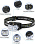 2000 Lumen 9 LED Headlamp, Ultra Bright with 6 Modes, Lightweight Adjustable Strap, IPX5 Waterproof for Camping