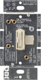 Lutron Toggler Quiet 3-Speed Slide-To-Off Fan Control, 1.5-Amp, Single-Pole/3-Way, AYFSQ-F-LA, Light Almond