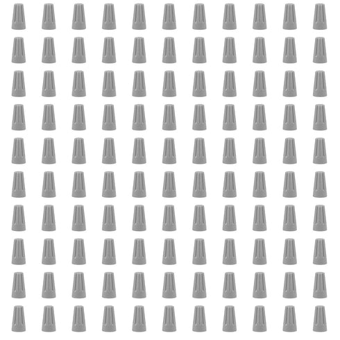 100 PCS P1 Grey Spring Insert Twist Caps Connection Electrical Wire Connectors