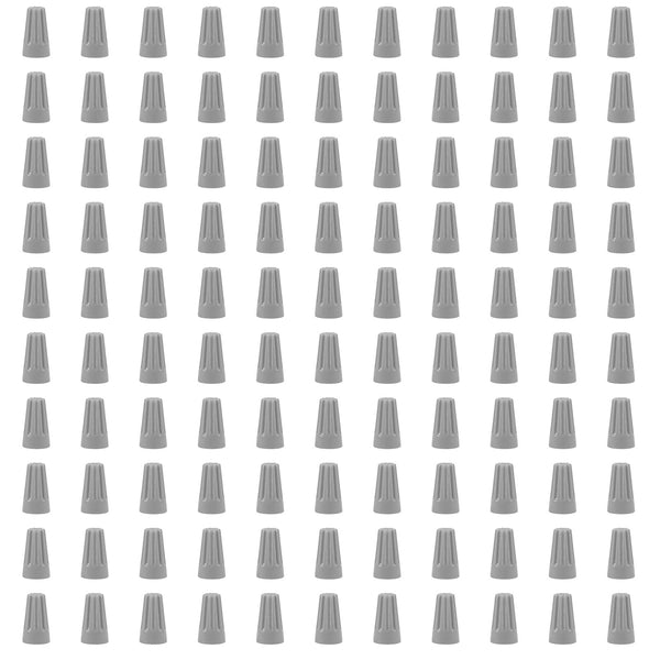100 PCS P1 Grey Spring Insert Twist Caps Connection Electrical Wire Connectors