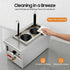 Jiabailie 2 Cooker,2500W Commercial 2 Holes Noodle Cooking Machine,Electric Pasta Spaghetti Noodles Pasta Boiler,Pasta