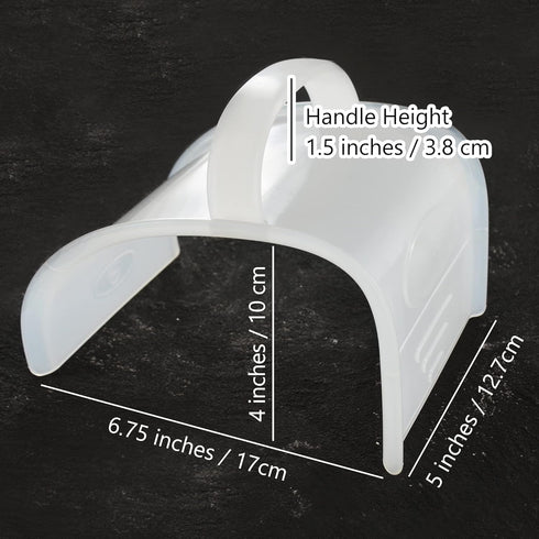 Concrete Trowel Tools for Masonry, Plastic Hand Plastering Tool for Garden Corner Flooring Molds, 4x7.28 inches