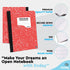 Enday Composition Notebooks - Wide Ruled Paper, Colored Marble Covers, 100 Sheets (200 pages), Marble Notebooks